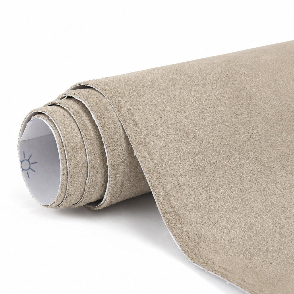 RadiantDecor Beige Suede-Style Automotive Interior Wrap